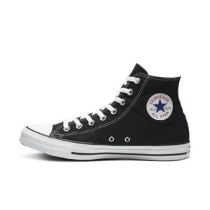 All star converse black size 10 women’s 8.5 men’s high top laces